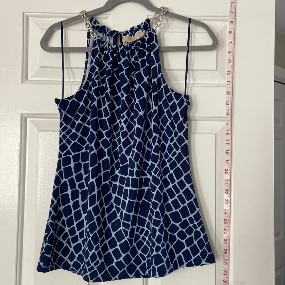 Michael Kors Halter Neck Giraffe Print Top - Small
